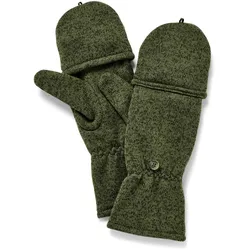 Tchibo - Strickfleece-Klappfäustlinge - Unisex - Gr. 7,5 - khaki