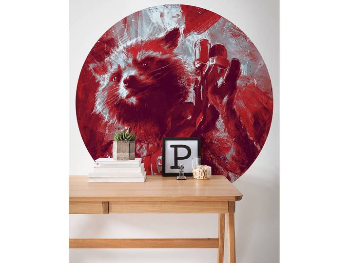 Papier peint intissé Avengers Raccoon 128 x 128cm