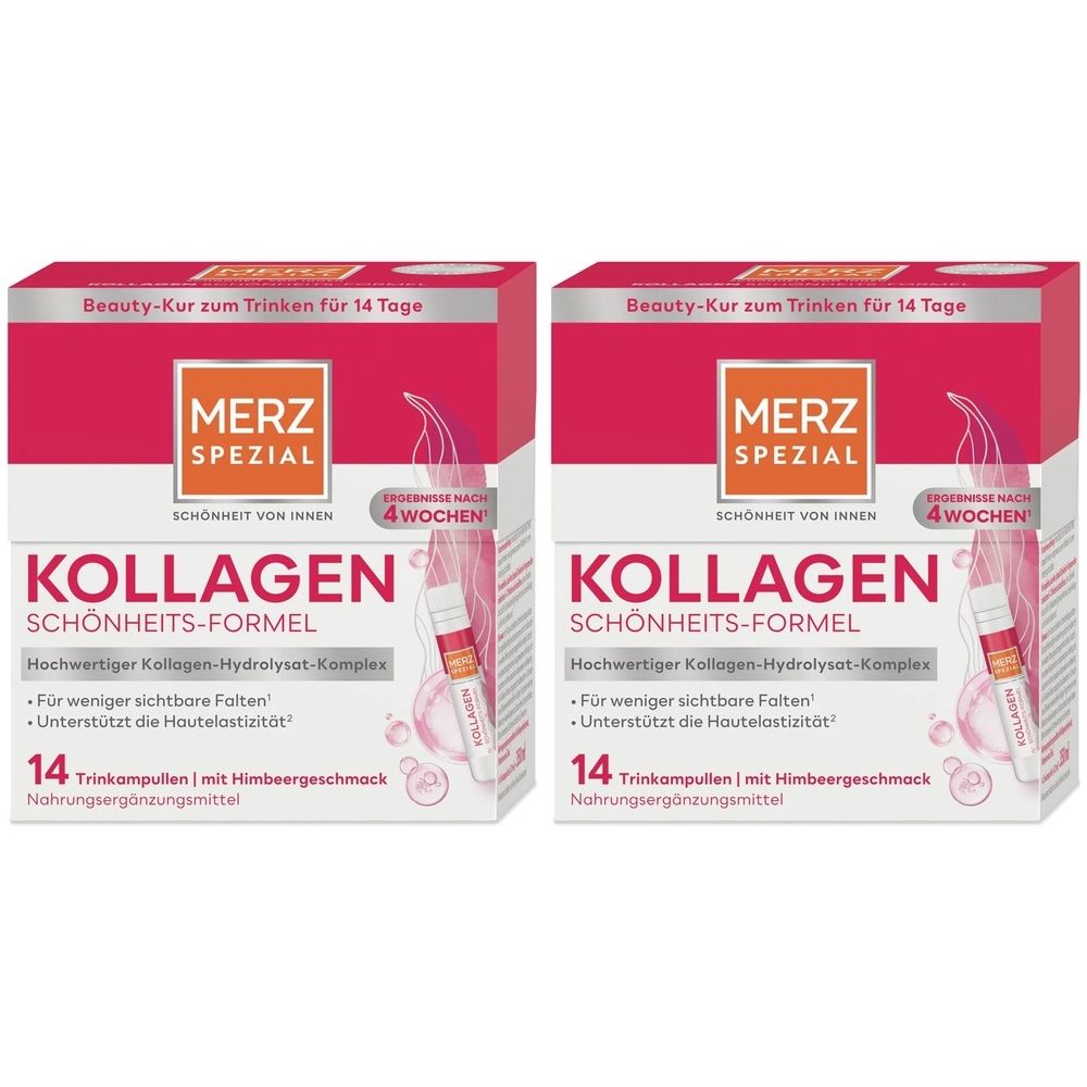 Merz Spezial Kollagen Schönheits-Formel Trinkamp. 2x 2x14x25 ml Trinkampullen
