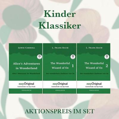 Kinder Klassiker Kollektion (Bücher + 3 MP3 Audio-CDs) - Lesemethode von Ilya Frank - Zweisprachige Ausgabe Englisch-Deutsch, Set von Lewis Carroll,L.