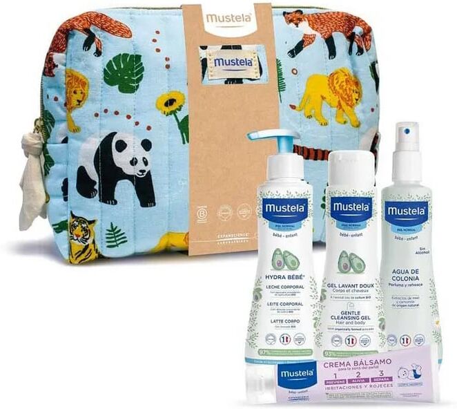 Mustela Necessaire Selva Lote 5 Peças Leite Corporal 300 ml