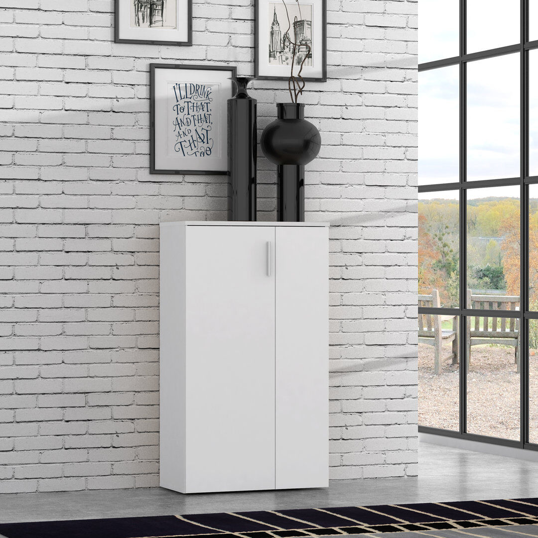 Natur Pur Shoe Cabinet for 20 Pairs of Shoes White 20