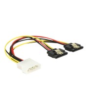 Delock Netzteil interne Stromversorgung 4-polig M bis SATA Leistung R 5 / 12 V 20 cm (85237)