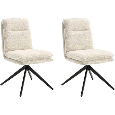 Esszimmerstuhl HOME AFFAIRE "Valencia", beige (natur, schwarz, natur), H:92cm T:68cm, Metall, Stühle, Esszimmerstuhl, verschiedene Gestelle in Holz oder Metall