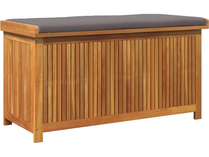 vidaXL Outdoor-Kissenbox 113x50x60,5 cm Massivholz Akazie