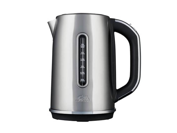 Solis Flexi Temp Digitaler Wasserkocher Edelstahl 1,8L Temperaturwahl, Kalkfilter, Abschaltautomatik, Teezubereitung
