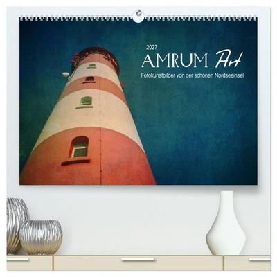 AMRUM Art (hochwertiger Premium Wandkalender 2027 DIN A2 quer), Kunstdruck in Hochglanz