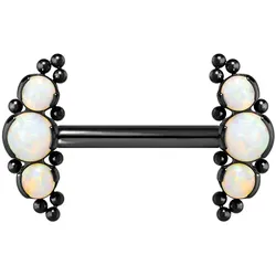 Titan Barbell mit Push Fit 3 SYNTHETISCHE OPALE + KUGELN