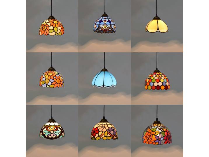 20 cm/8 Vitrage européen suspension lampe salle à manger lustres suspension chambre luminaire maison Luminaria décor