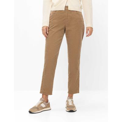 5-Pocket-Hose BRAX "Style MILEY S", Damen, Gr. 40, Normalgrößen, braun, Web, 75% Baumwolle, 24% Lyocell, 1% Elasthan, Hosen 5-Pocket-Hose