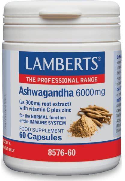 Lamberts Ashwagandha 6000 Mg 60 Caps