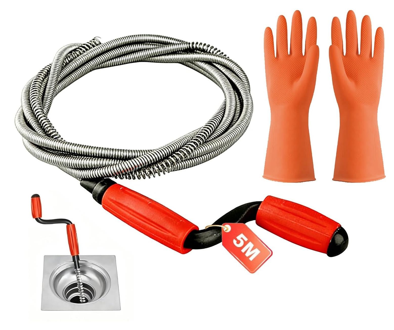 5 Meter Afvoerreiniger met Spiral