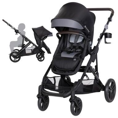 Baby Trend Morph Single to Double Modular Stroller, Dash Black