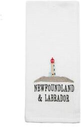 IH Casa Decor Embroidered White Waffle Kitchen Towel Lighthouse - Set of 6