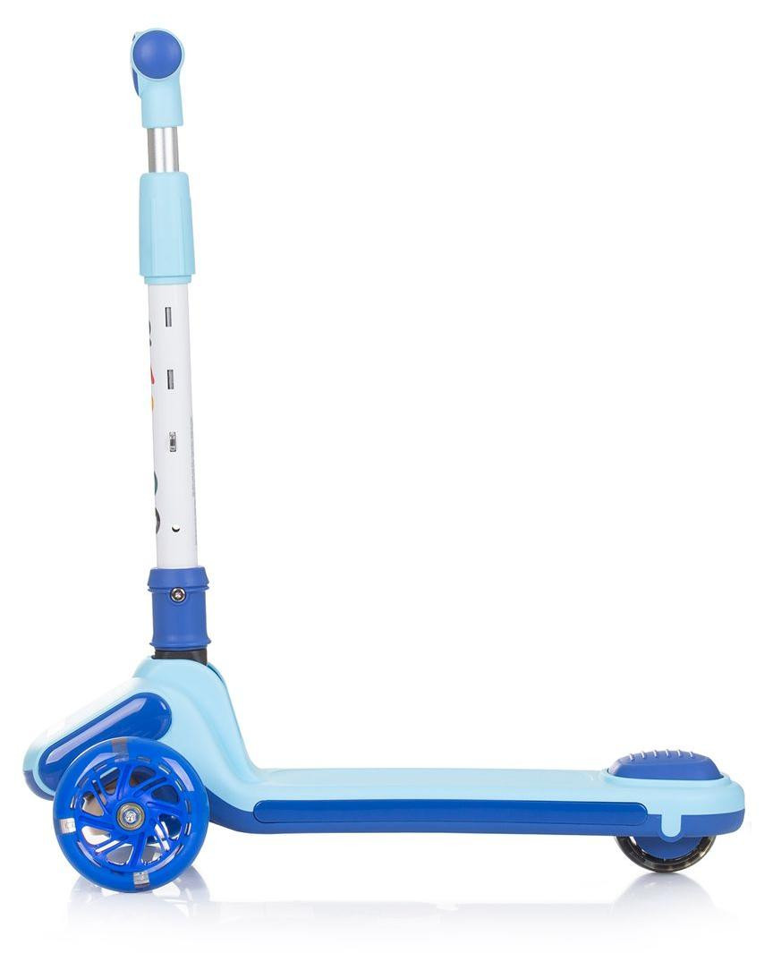Chipolino kinderloopfiets Rapido met antislip handgrepen, achterrem en LED-verlichting, blauw
