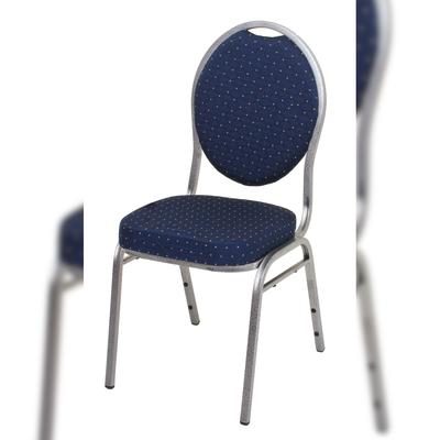 DELUKE Bankettstuhl JAYDE 2er Set Polyester Blau 94x44x50,5cm Konferenzstühle Besucherstühle Bürostuhl