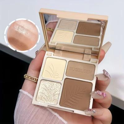Inspired Finds Matte Face Contour And Bronzer Palette Long Lasting Shading & Highlight Powder golden Desert Glow