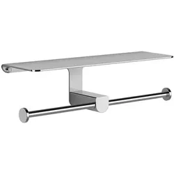 Gessi Rilievo, Doppel-Toilettenpapierrollenhalter, Wandmontage, 59450710, Farbe: Messing PVD