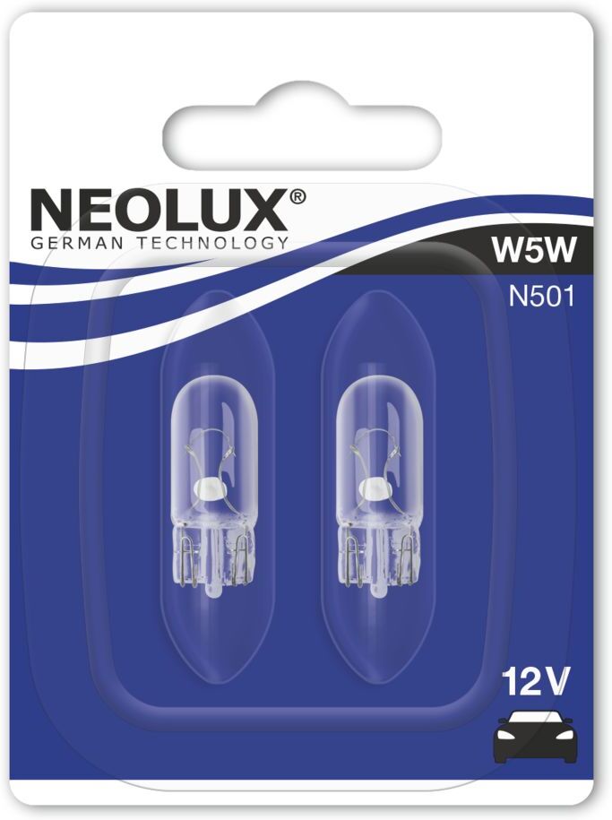 Neolux Lampada secondaria W5W 12V/5W, 2 Pezzo
