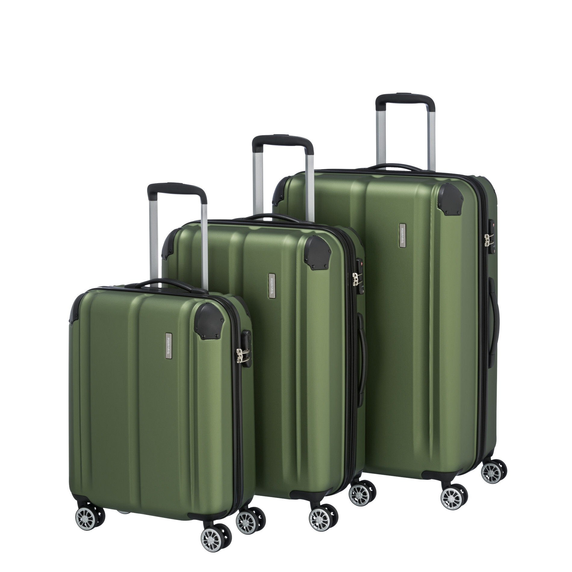 Travelite CITY Trolley Set 3-tlg. - Grün