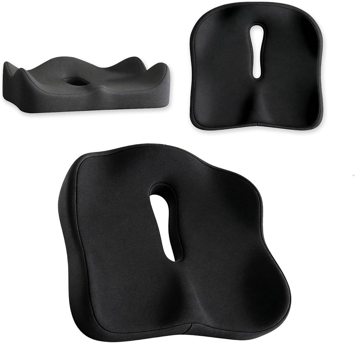 Donutvormig zitkussen van geheugenfoam voor comfort en ondersteuning met antislip onderkant