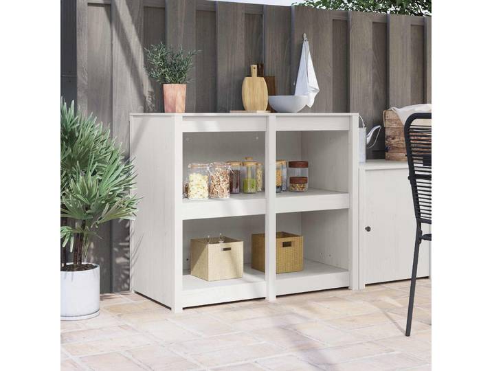 vidaXL Küchenschrank MEPPEL Warmes Weiß 106 x 55 x 92 cm
