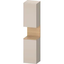Duravit Collection One Hochschrank, Türanschlag links, 400x360x1760mm, Nische Eiche Natur, QA1346L30910010, Farbe: Taupe Matt/mit Nischenbeleuchtung