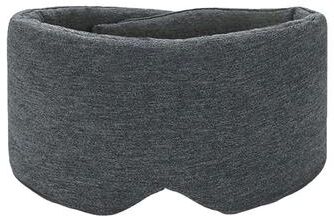 Cozy Casa Charm Premium Handmade Blackout Sleep Mask Breathable Cotton Sleep Mask For Comfortable Travel & Rest dark Gray
