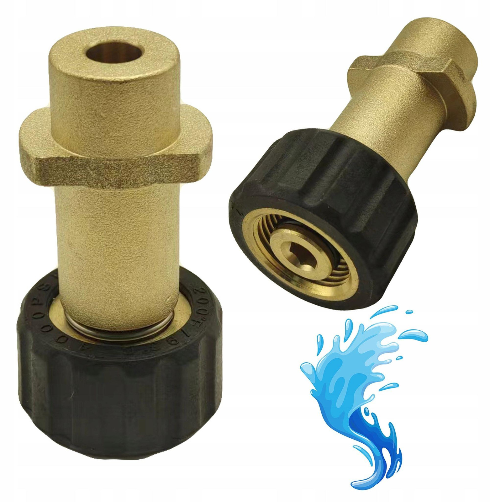 ROSFIX Adapter Vervanging – 1/4 inch Snelkoppeling naar Bayonet M22x1,5 mm voor Kärcher Hogedrukreiniger K2–K7