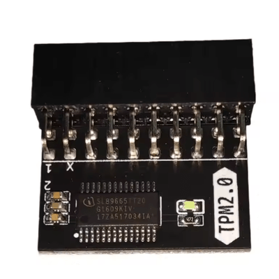 TPM 2.0 20 Pin Encryption Security Module For Motherboards green