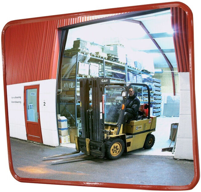 Dancop Miroir de circulation carré H600xL800 mm pour extérieur ; Dancop International (TM-I AC 60 X 80)