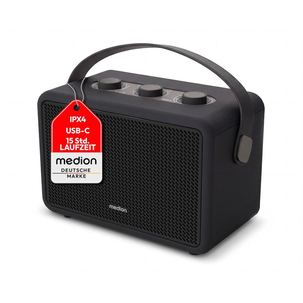 Medion LIFE BXO-1 Bluetooth Lautsprecher schwarz
