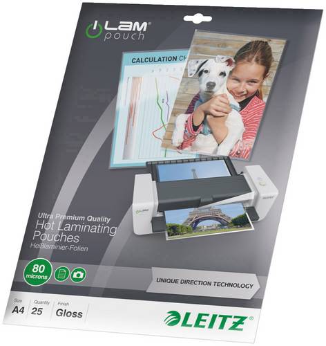 Leitz Laminierfolie DIN A4 80 micron glänzend 25St.