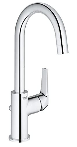 GROHE Start Flow Wastafelmengkraan, Single-lever, Chroom, Zilver, Waterbesparend