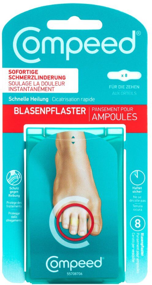 Compeed Blasenpflaster an den Zehen