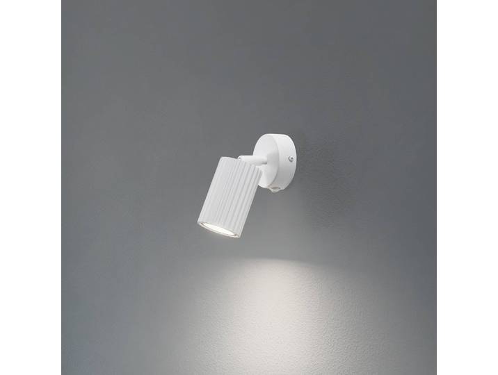 Wandstrahler Karbon, weiß, Ausladung 16 cm, Schalter, Alu Karbon SOLLUX LIGHTING, weiß / opal, für Wohn- / Esszimmer, Aluminium, Modern, Strahler