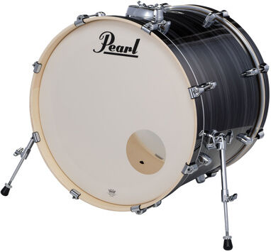 Pearl "22"x18" Export BD G. Silver" Graphite Silver Twist