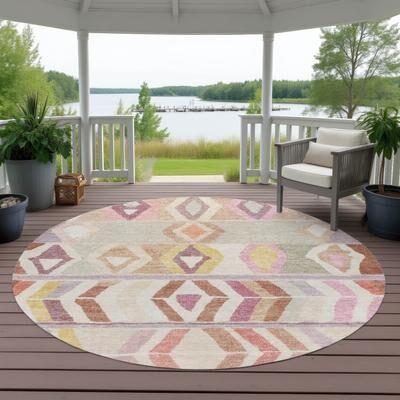 Addison Rugs Machine Washable Indoor/ Outdoor Global Bremen Chantille Rug