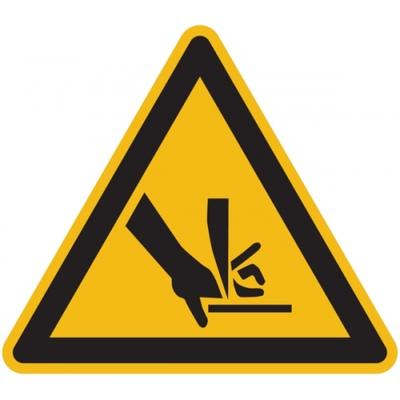 König Werbeanlagen Warnschild, Warnung vor Schnittverletzungen - praxisbewährt - 100 mm Folie selbstklebend