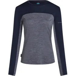 Icebreaker W 125 Cool-Lite Sphere III LS S MIDNNAVY HTHR/MIDNNAVY/CB