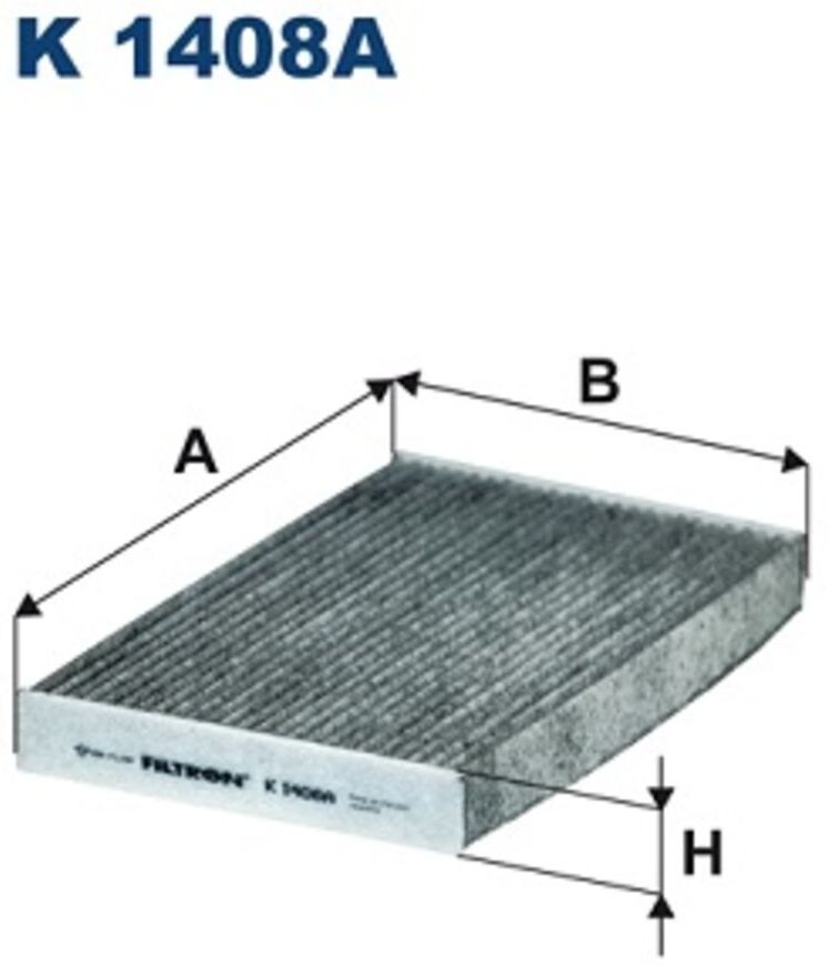 Innenraumluftfilter mit Aktivkohle FILTRON K 1408A