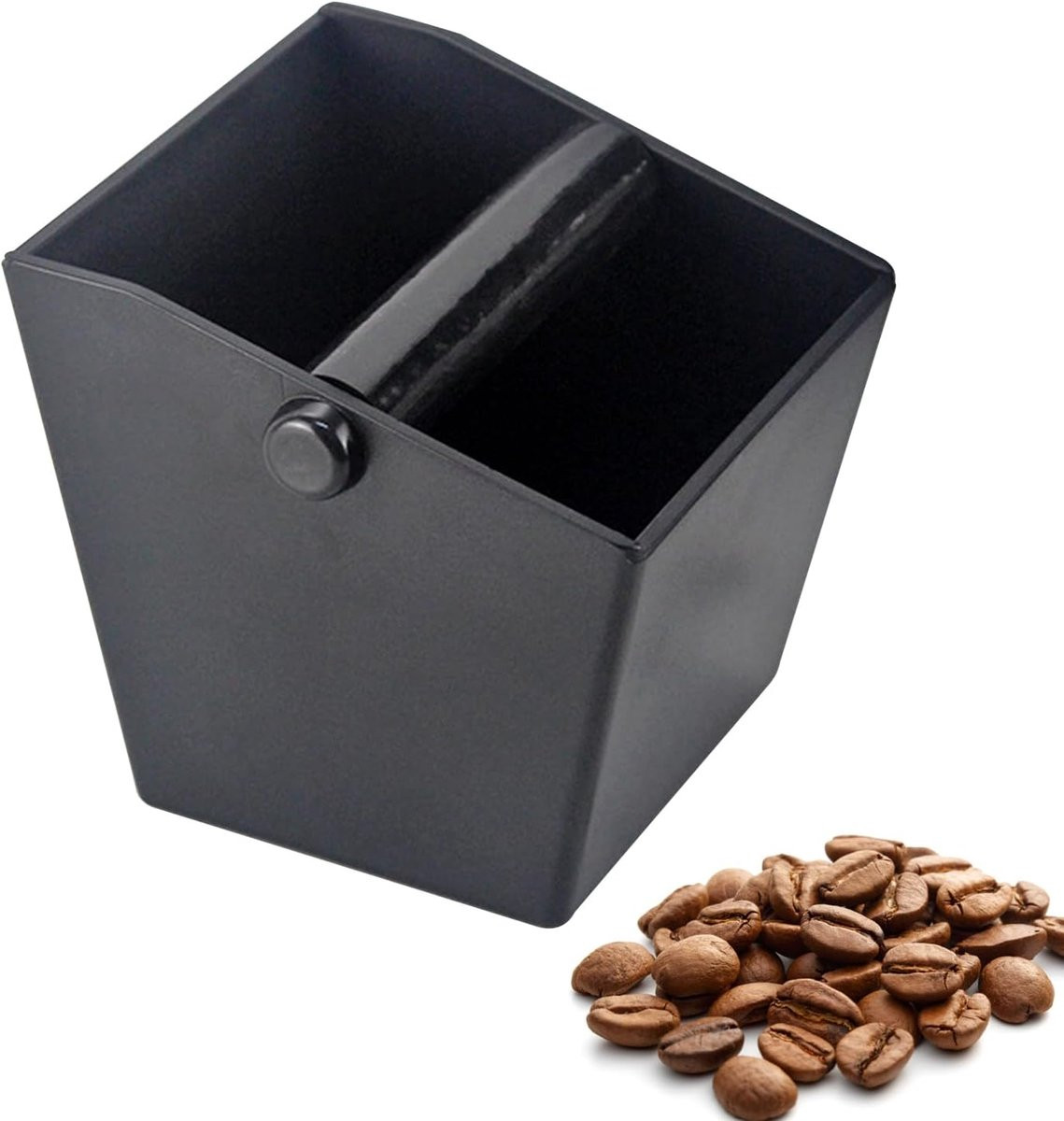 Knock Box espresso-afklophouder met afneembare geluidsabsorberende slagstang voor koffiedik