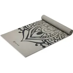 GAIAM YOGAMATTE SUSTAINED GREY SUNDIAL LAYERS 5MM CLASSIC PRINTED, Größe ONE SIZE in Grau Grau