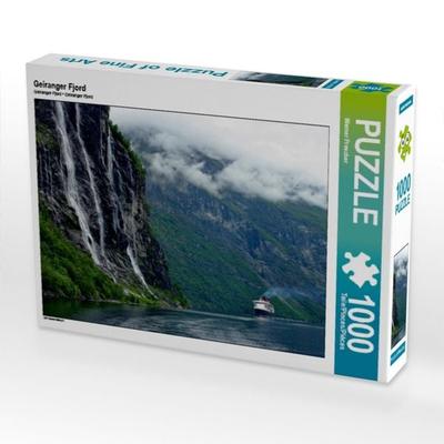 CALVENDO Puzzle Geiranger Fjord | 1000 Teile Lege-Größe 64x48cm Foto-Puzzle für glückliche Stunden