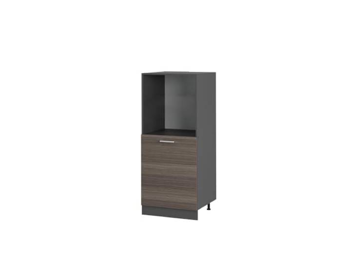 Vicco Herdumbauschrank R-Line, Edelgrau, 60 cm Backofennische auf komfortabler Höhe · 2 Einlegeböden · Höhenverst. Füße · 1 Tür · Einfache Integration