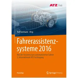 Fahrerassistenzsysteme 2016, Fachbücher von Rolf Isermann