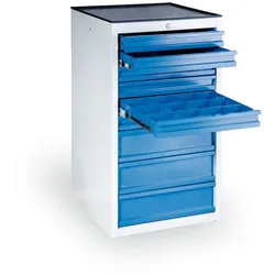 Schubladencontainer GD, 9 Schubladen, 1100 x 570 x 590 mm, blau