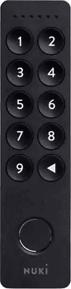 Abrepuertas - Nuki Keypad 2, Con huella digital o Código de seguridad, Negro