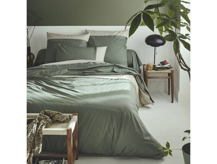 Parure de lit Noa Kaki - Tradilinge 140x200
