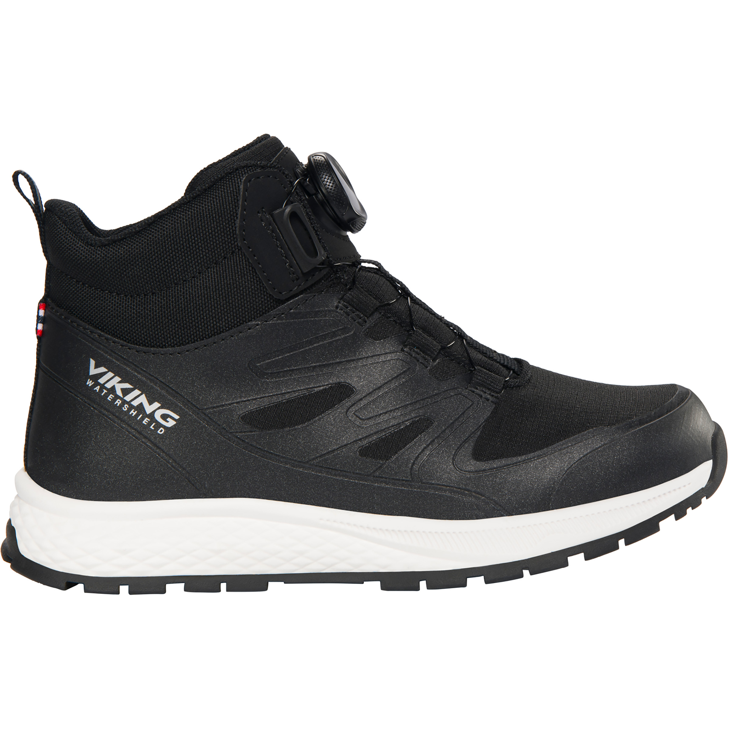 Viking Equip Mid WP Boa Kinder Freizeitschuhe schwarz Größe 37 Trekking Wasserdicht
